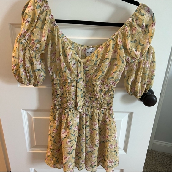 ❌️SOLD Sabo Skirt mini floral dress - Picture 2 of 6